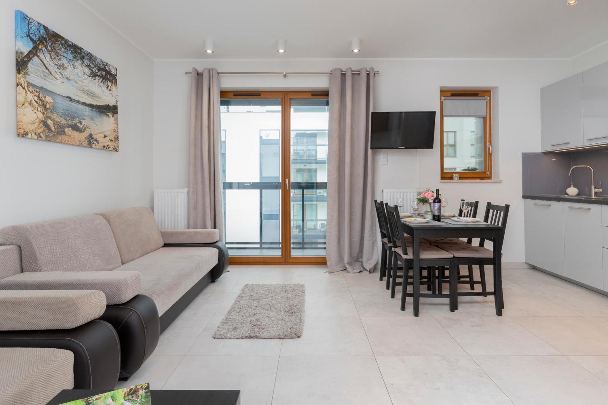 Apartament Z Widokiem Na Morze Obok Parku Millenium W Gdansku By Noclegi Renters Ngoại thất bức ảnh
